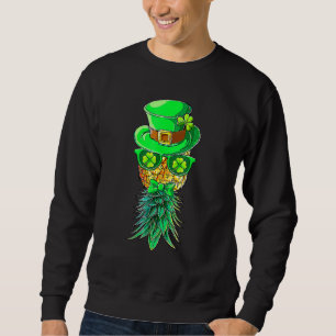 Mask Swinger Upside Down Pineapple St Patrick's Da Sweatshirt