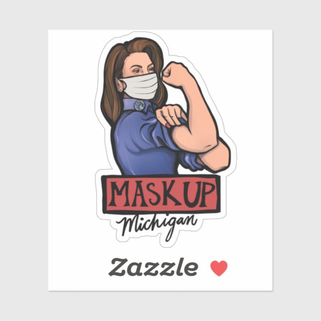 Mask Up Michigan Gretchen Whitmer Michigander (Sheet)