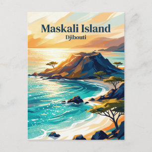 Maskali Island Djibouti Postcard