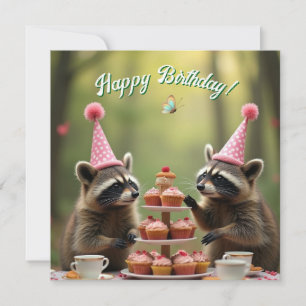 Masked and merry birthday! card