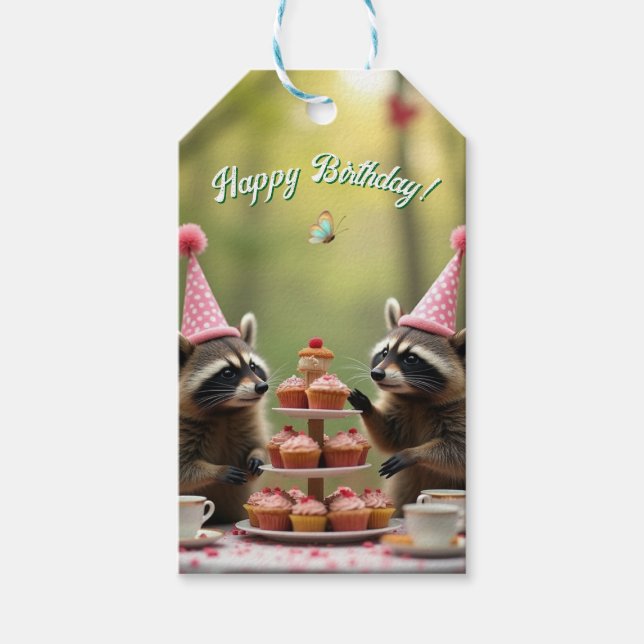 Masked and merry birthday! gift tags (Front)