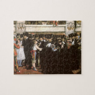 Masked Ball at the Opera by Edouard Manet Jigsaw Puzzle