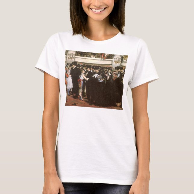 Masked Ball at the Opera by Edouard Manet T-Shirt (Front)