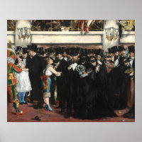 Masked Ball at the Opera - Edouard Manet Fine Art