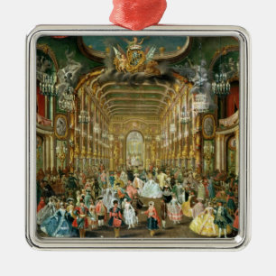 Masked Ball in the Hoftheater, Bonn, 1754 Metal Ornament