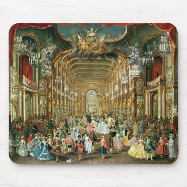 Masked Ball in the Hoftheater, Bonn, 1754 Mouse Pad (Front)