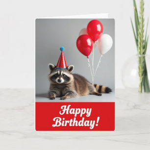 Masked Creature Birthday Card