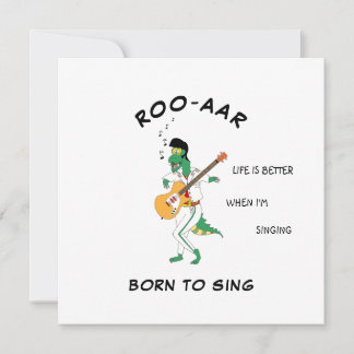 Masked Dino Singer Soundwave Song Card for Friend