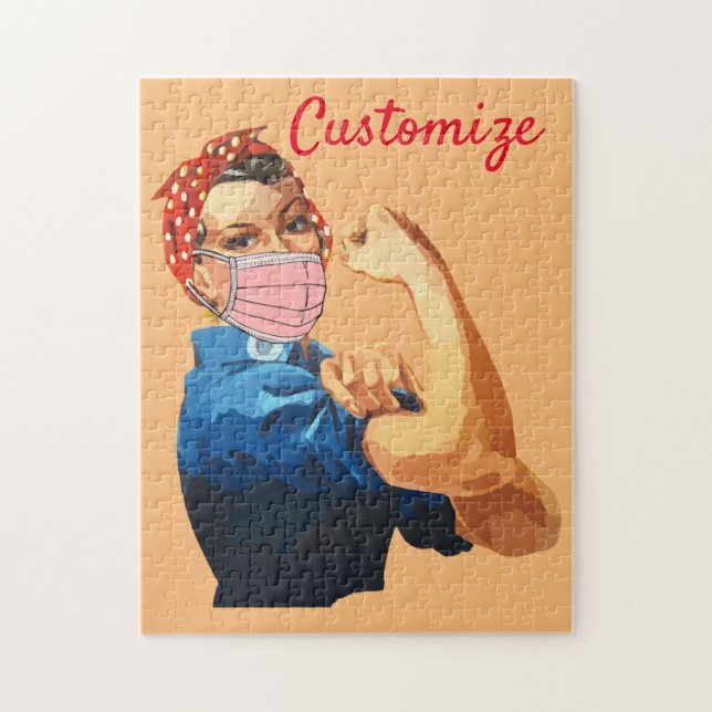 Masked Female Empowerment Thunder_Cove  Jigsaw Puzzle (Vertical)