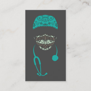 masked in paisley business card