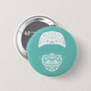 masked in paisley button