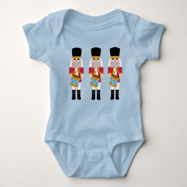 Masked Nutcracker Baby Bodysuit (Front)