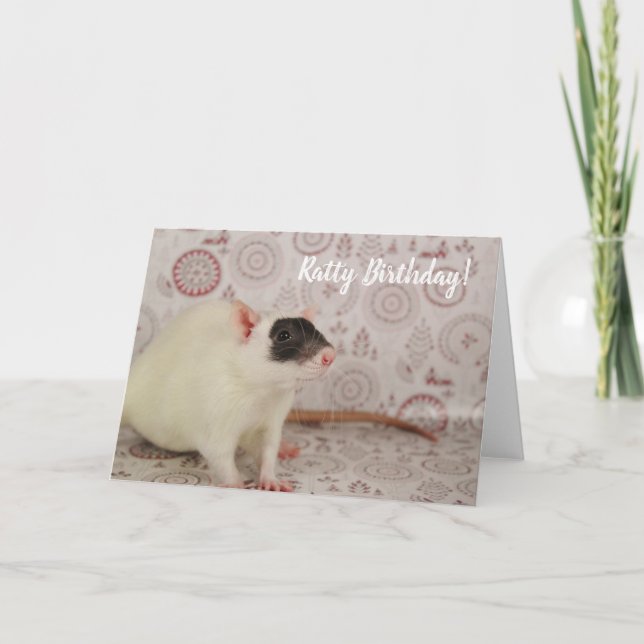 Masked Rat - Ratty Birthday Card (Front)