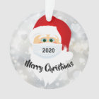 Masked Santa 2020 Acrylic Ornament