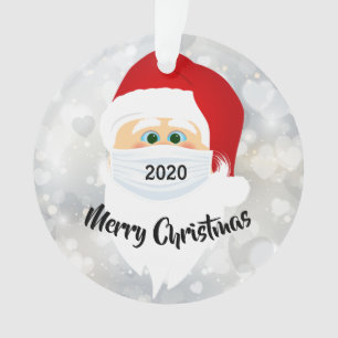 Masked Santa 2020  Acrylic Ornament