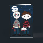 Masked Serial Killers Greeting Card<br><div class="desc">Scary Masked Serial Killers Greeting Card</div>