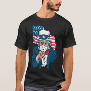 Masked Uncle Sam Beautiful Patriotic T-Shirt