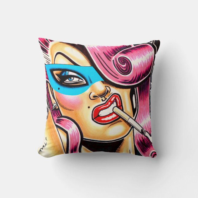 Masked Vixen Cushion (Front)