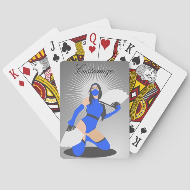 Masked Warrior Princess Thunder_Cove Playing Cards (Back)