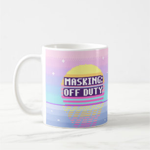 Masking: Off Duty Neurodivergent Pixel Mug