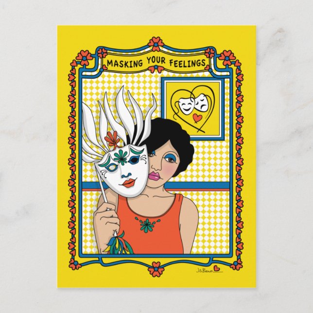 Masking Your Feelings_B_ Postcard (Front)