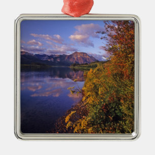 Maskinonge Lake in Waterton Lakes National Park 2 Metal Ornament