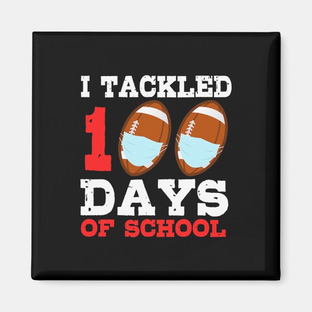 Masks Fun 100 Days Of School Teacher Boy  Magnet (Front)