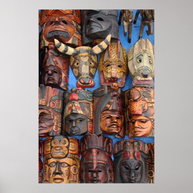 Masks, Guatemala Poster (Front)