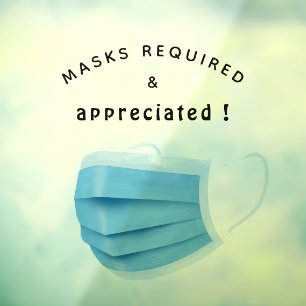 Masks Required and Appreciated Modern Face mask