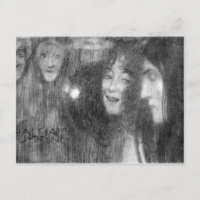 Masks Thalia and Melpomene by Klimt