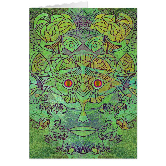 Maskyrinth: Green Spirit Card (Front)
