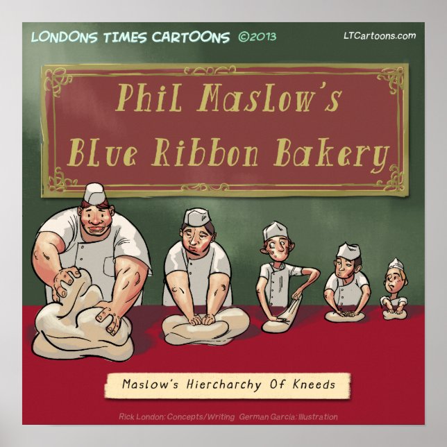 Maslows Bakery Kneeds Funny Poster (Front)