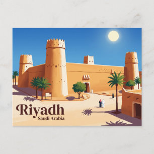 Masmak Fortress Saudi Arabia Postcard