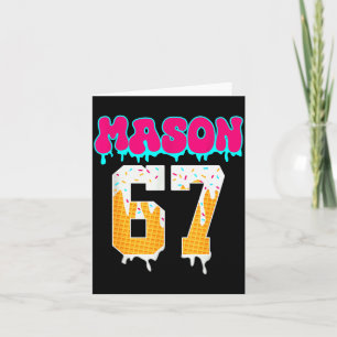 Mason 67 Funny Ice Cream Drip Baseball Ice Cream D Card