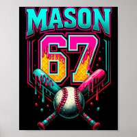 Mason 67 Funny Ice Cream Drip Baseball Ice Cream D