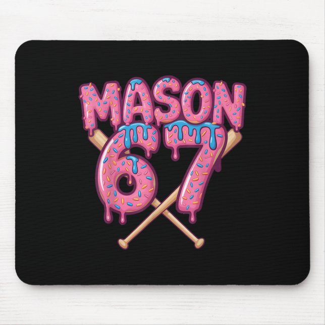 Mason 67 Funny Ice Cream Drip Bysebyll Meme  Mouse Pad (Front)