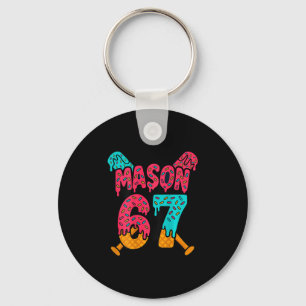 Mason 67 Funny Ice Cream Drip Sell Meme Design 1  Key Ring