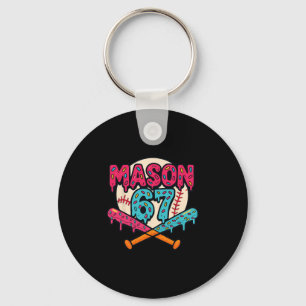 Mason 67 Funny Ice Cream Drip Sell Meme Graphic  Key Ring