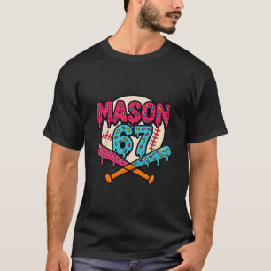 Mason 67 Funny Ice Cream Drip Sell Meme Graphic  T-Shirt