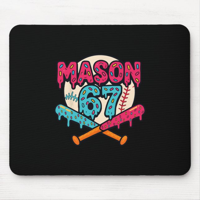 Mason 67 Funny Ice Cream Drip Sell Meme Graphics 1 Mouse Pad (Front)