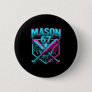 Mason 67 Funny Ice Cream Drip Sell Meme Graphics 6 Cm Round Badge