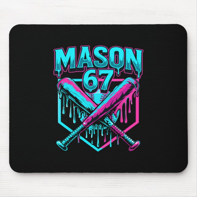 Mason 67 Funny Ice Cream Drip Sell Meme Graphics  Mouse Pad (Front)