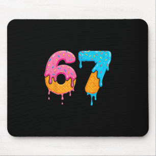 Mason 67 Ice Cream Drip Meme Six Seven Mouse Pad