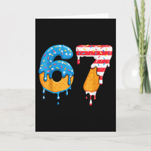 Mason 67 Ice Cream Drip Meme Six Seven Usa Flag Fu Card
