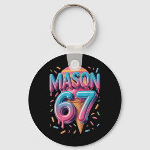 Mason 67 Meme Ice Cream Bysebyll Drip _1  Key Ring