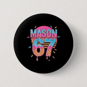 Mason 67 Meme Ice Cream Bysebyll Drip 6 Cm Round Badge
