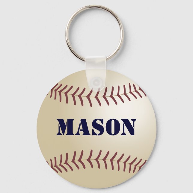 Mason Baseball Keychain by 369MyName (Front)