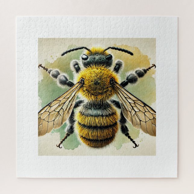 Mason bee Megachile 130924IREF225 - Watercolor Jigsaw Puzzle (Vertical)