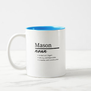 Mason, Boy Personalised Name Definition Mug