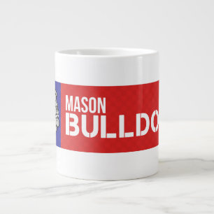 Mason Bulldogs #2 Large Coffee Mug